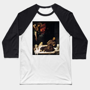 St Francis of Assisi Angel Visitation Baseball T-Shirt